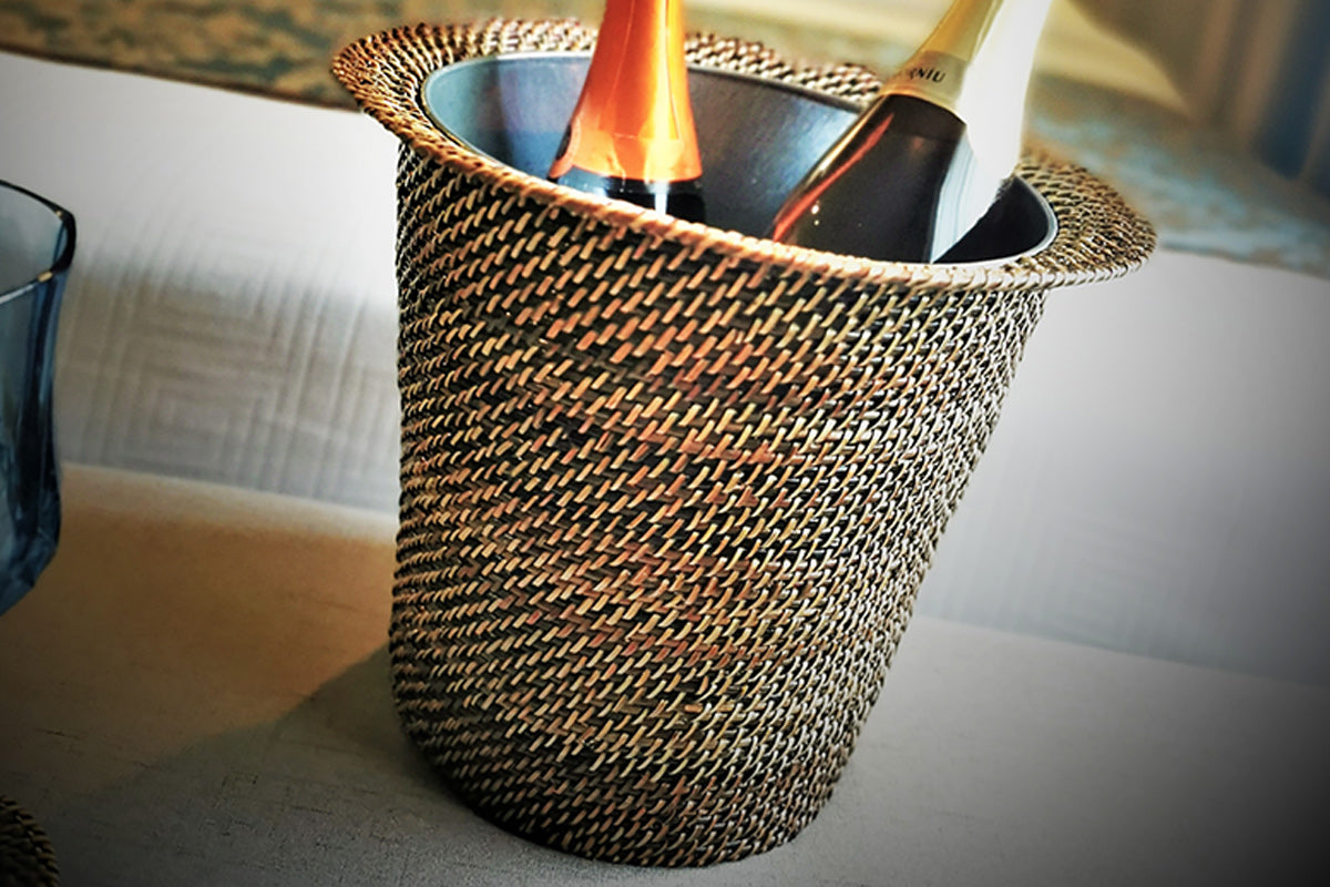 Wine Bucket with Galvanized Liner by Calaisio