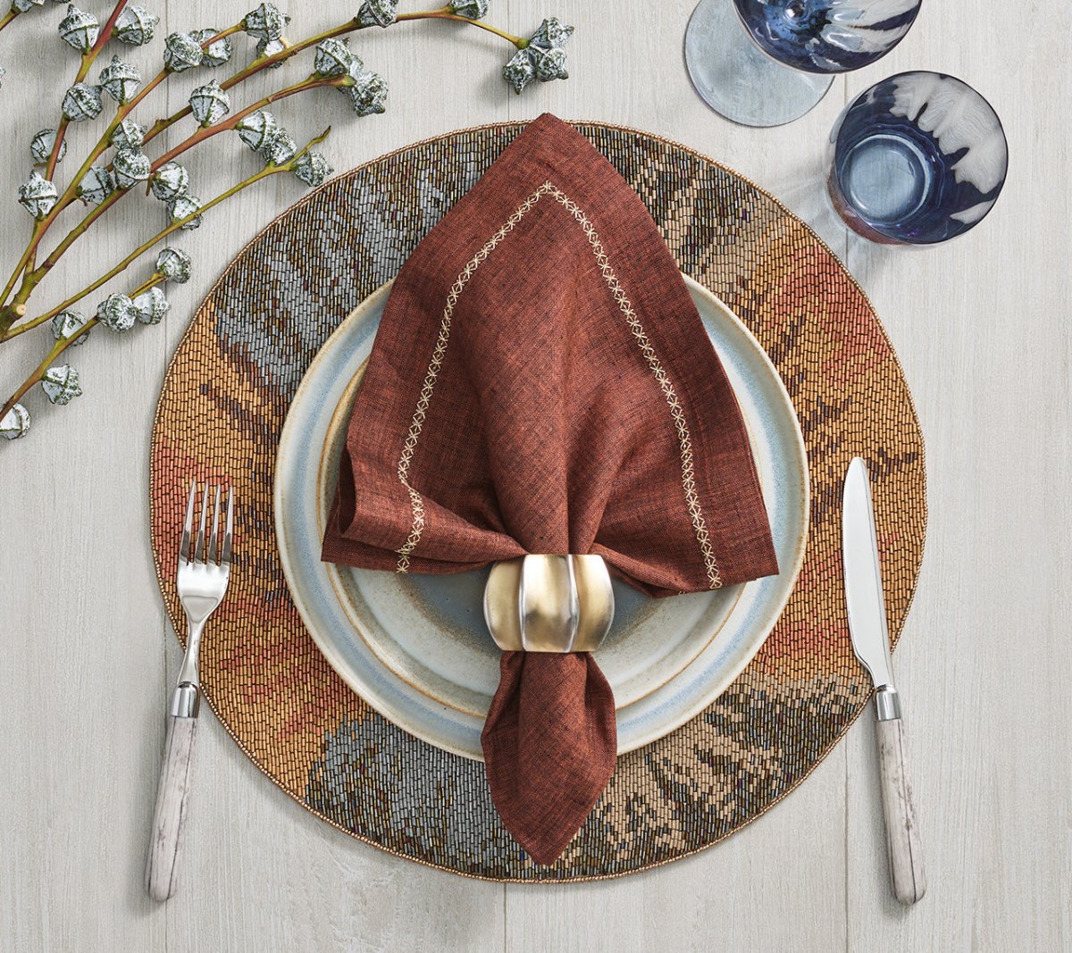 Big Bang Placemat in Multi by Kim Seybert
