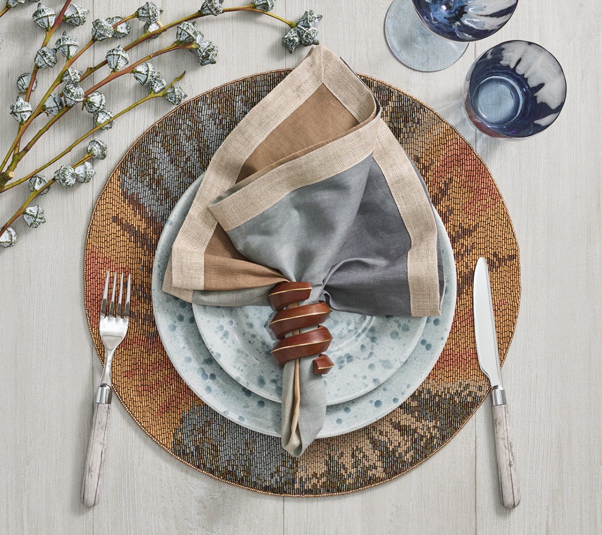 Big Bang Placemat in Multi by Kim Seybert