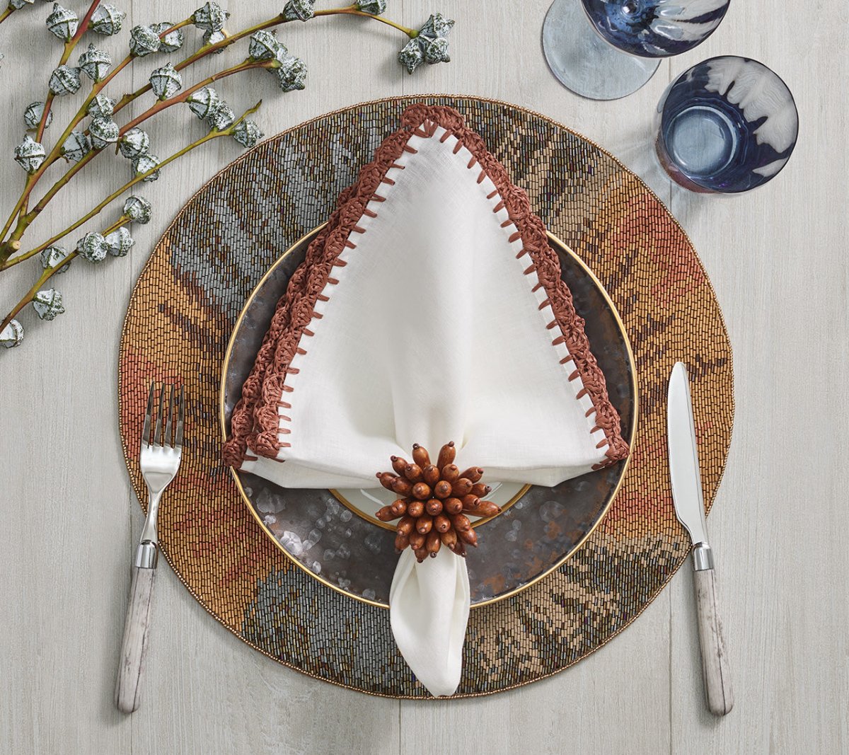 Big Bang Placemat in Multi by Kim Seybert