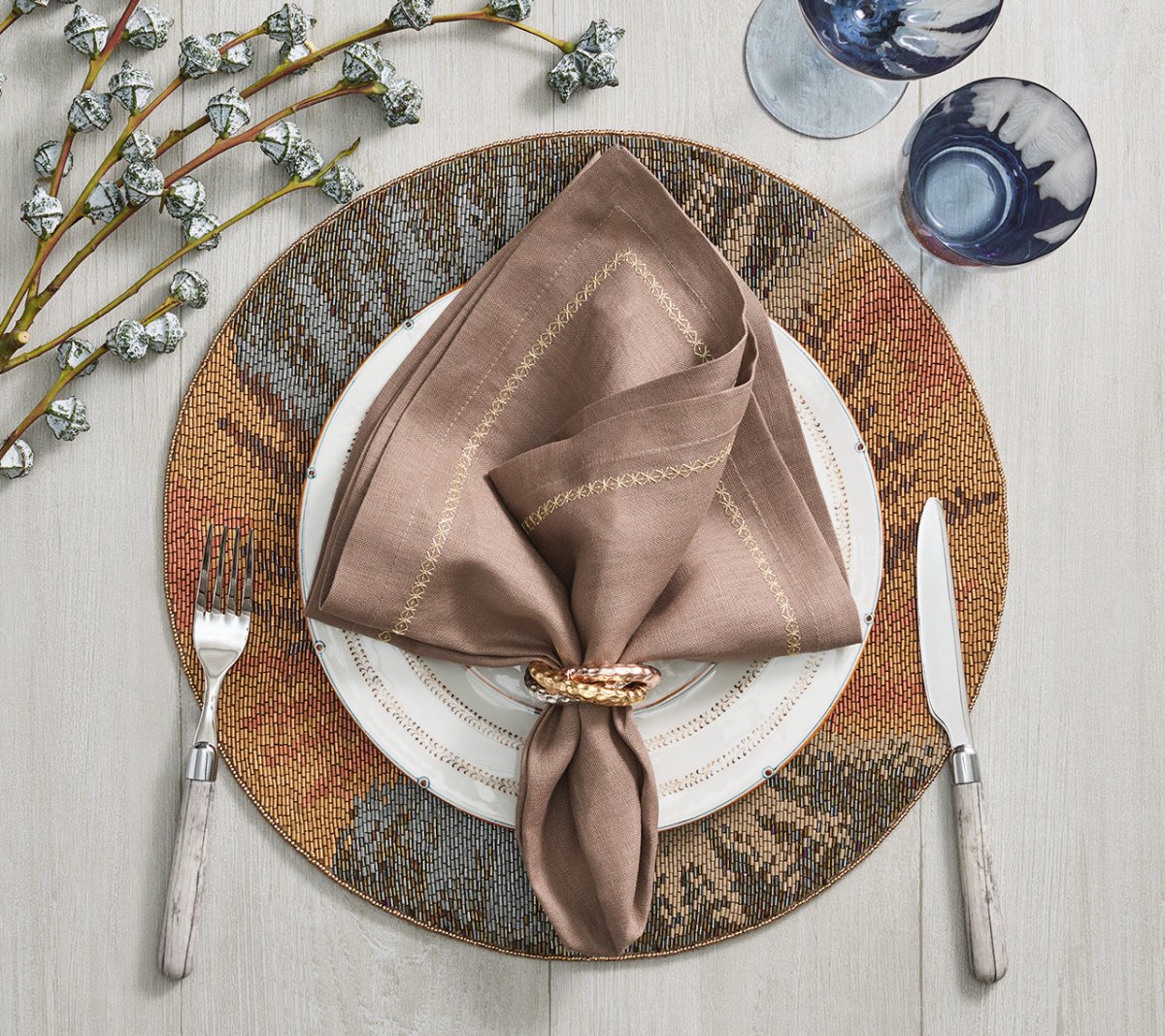 Big Bang Placemat in Multi by Kim Seybert