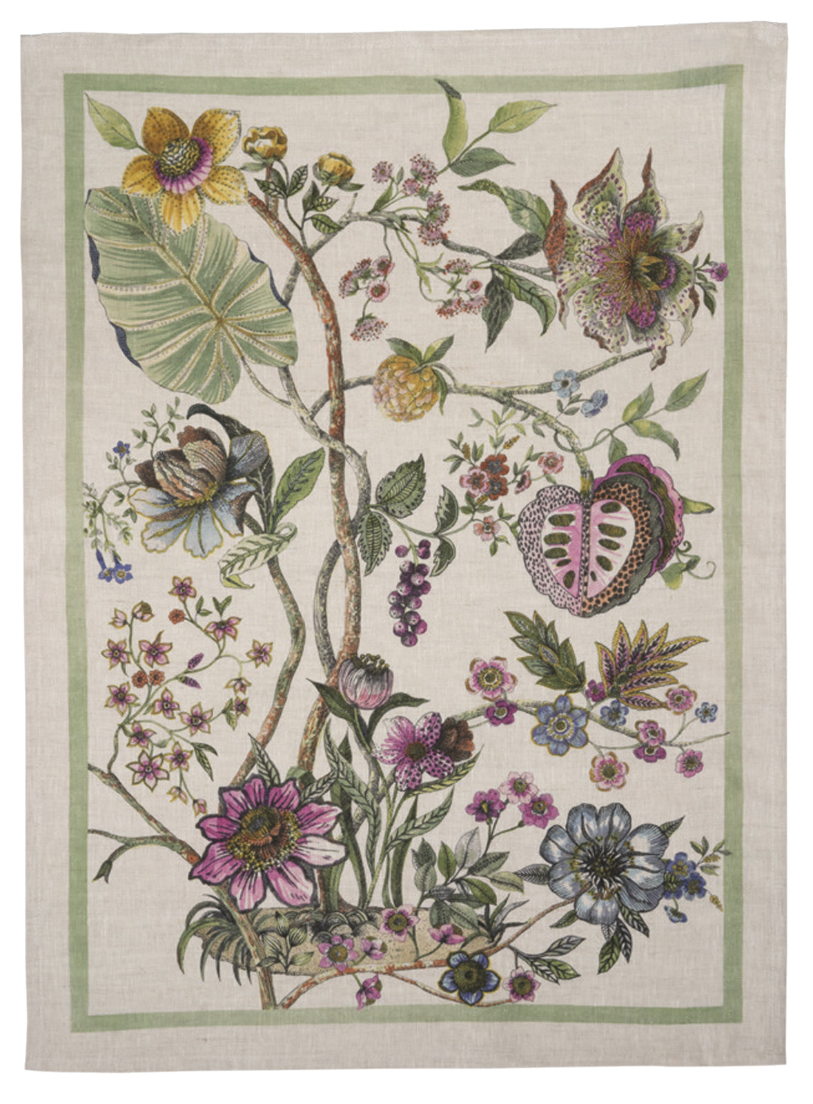 Biloba Tea Towel by Tessitura Toscana Telerie