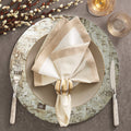 Chalet Placemat in Natural & Silver by Kim Seybert