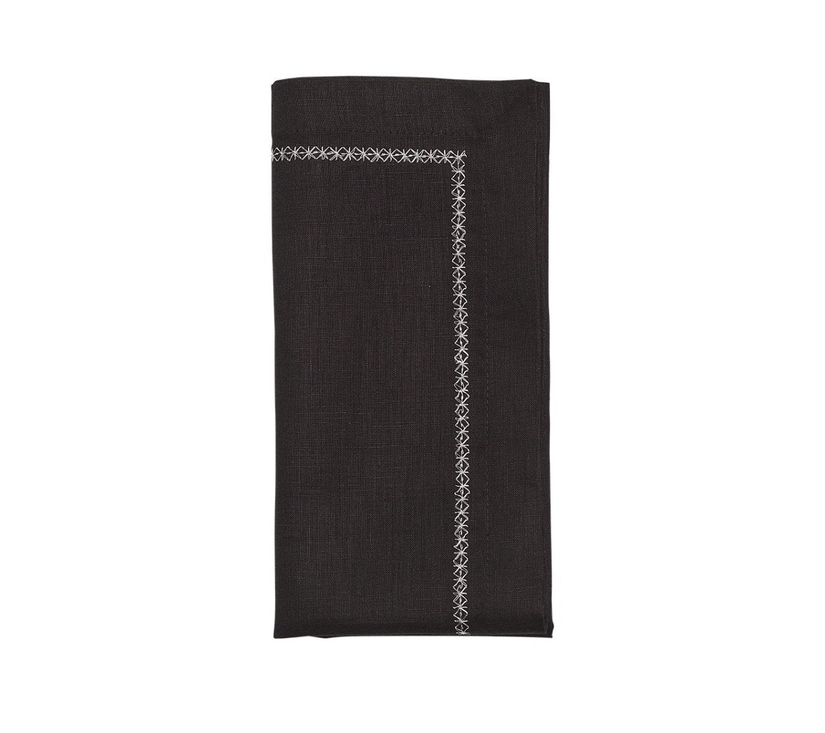 Classic Napkin in Black by Kim Seybert