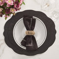 Classic Napkin in Black by Kim Seybert