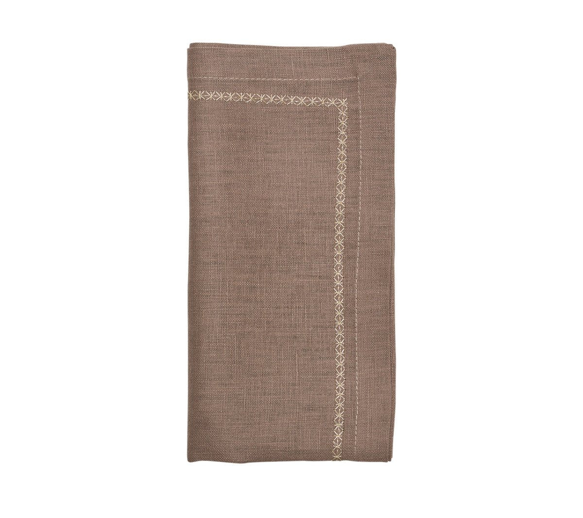 Classic Napkin in Taupe by Kim Seybert