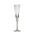 Daphne Flute in Clear & Gold 4-Set by Kim Seybert