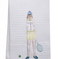 Tennis Lady Guest Towel by Jacaranda Living