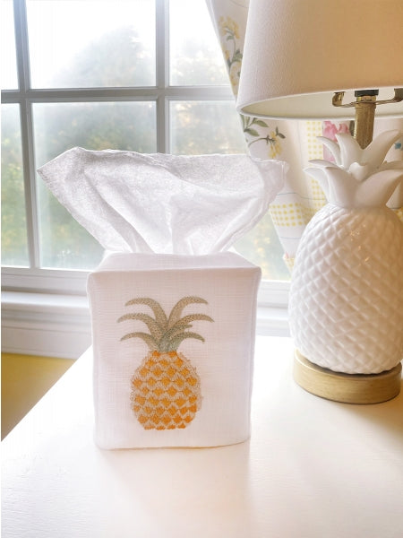 Pineapple Tissue Box Cover by Jacaranda Living