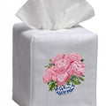 Pot of Peonies Tissue Box Cover by Jacaranda Living