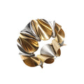 Enigma Napkin Ring in Gold & Silver by Kim Seybert