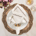 Enigma Napkin Ring in Gold & Silver by Kim Seybert