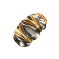 Enigma Napkin Ring in Gold & Silver by Kim Seybert