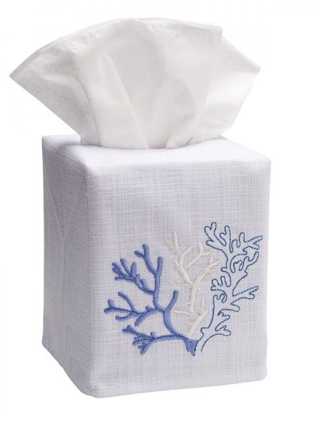 Coral Tissue Box Cover by Jacaranda Living