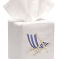 Deck Chair Tissue Box Cover by Jacaranda Living