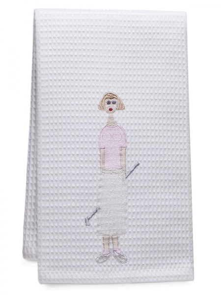 Golf Lady Guest Towel by Jacaranda Living