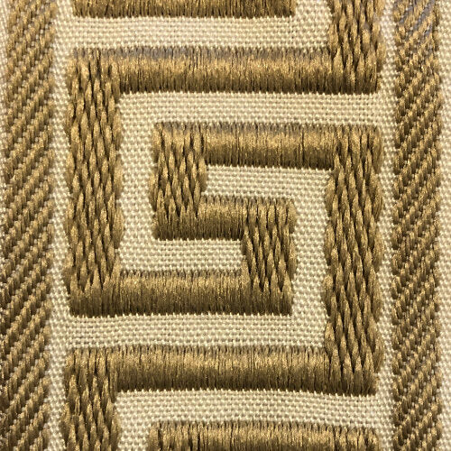 Ivory Straight Leg Wood Luggage Rack Greek Key Straps by Gatehouse Furniture