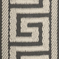 Ivory Straight Leg Wood Luggage Rack Greek Key Straps by Gatehouse Furniture
