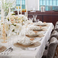 Gossamer Tablecloth in White, Gold & Silver by Kim Seybert