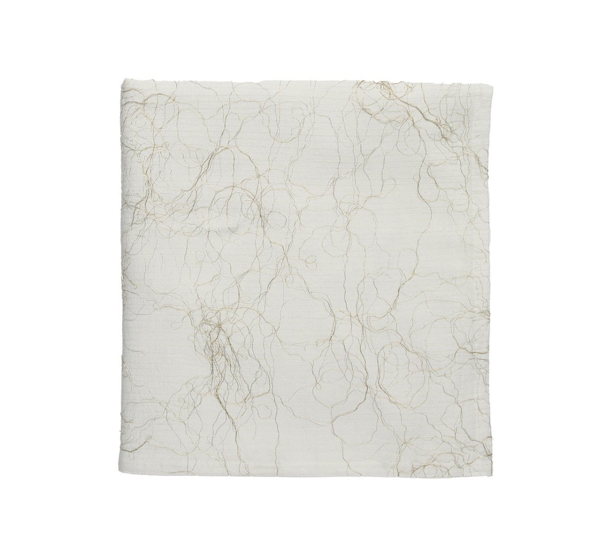 Gossamer Tablecloth in White, Gold & Silver by Kim Seybert