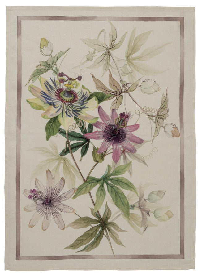 Granadilla Cipria Linen Tea Towels by Tessitura Toscana Telerie