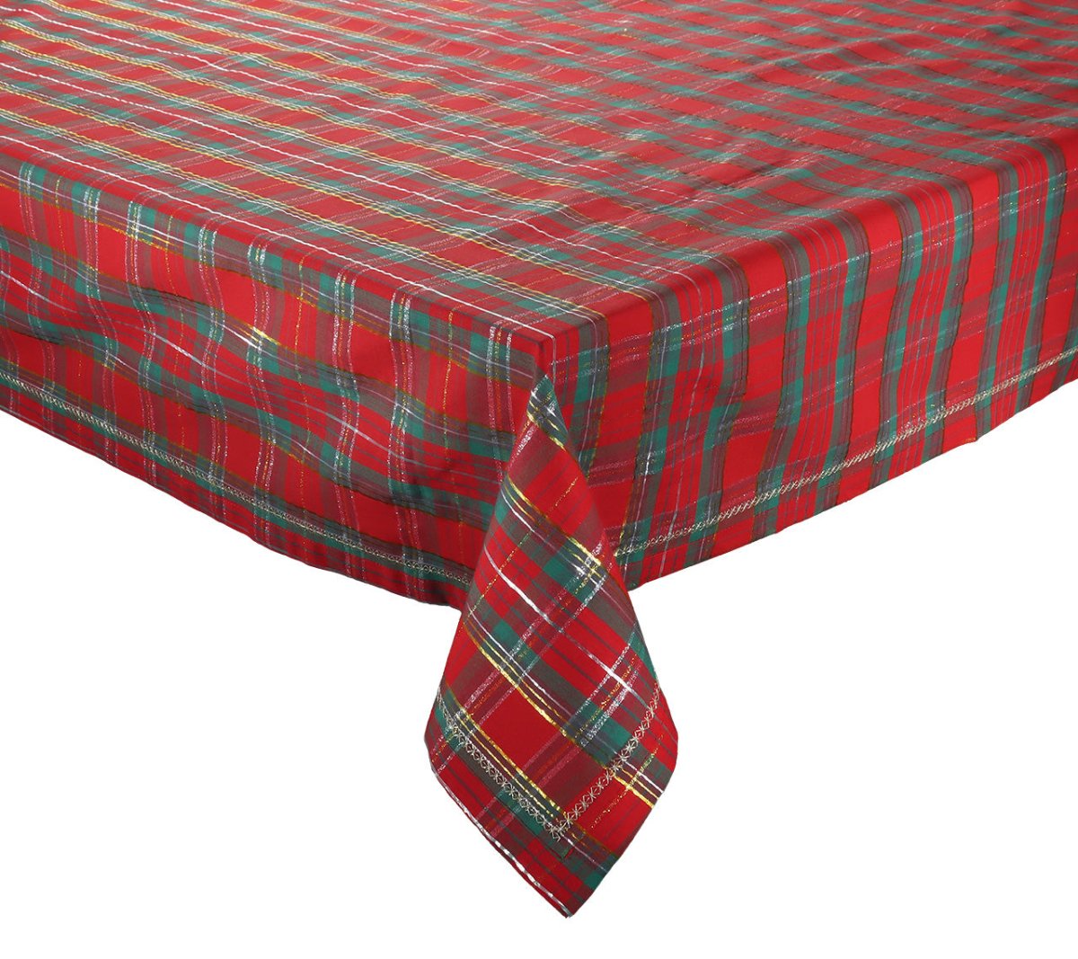 Holiday Threads Tablecloth in Red, Green & Gold by Kim Seybert