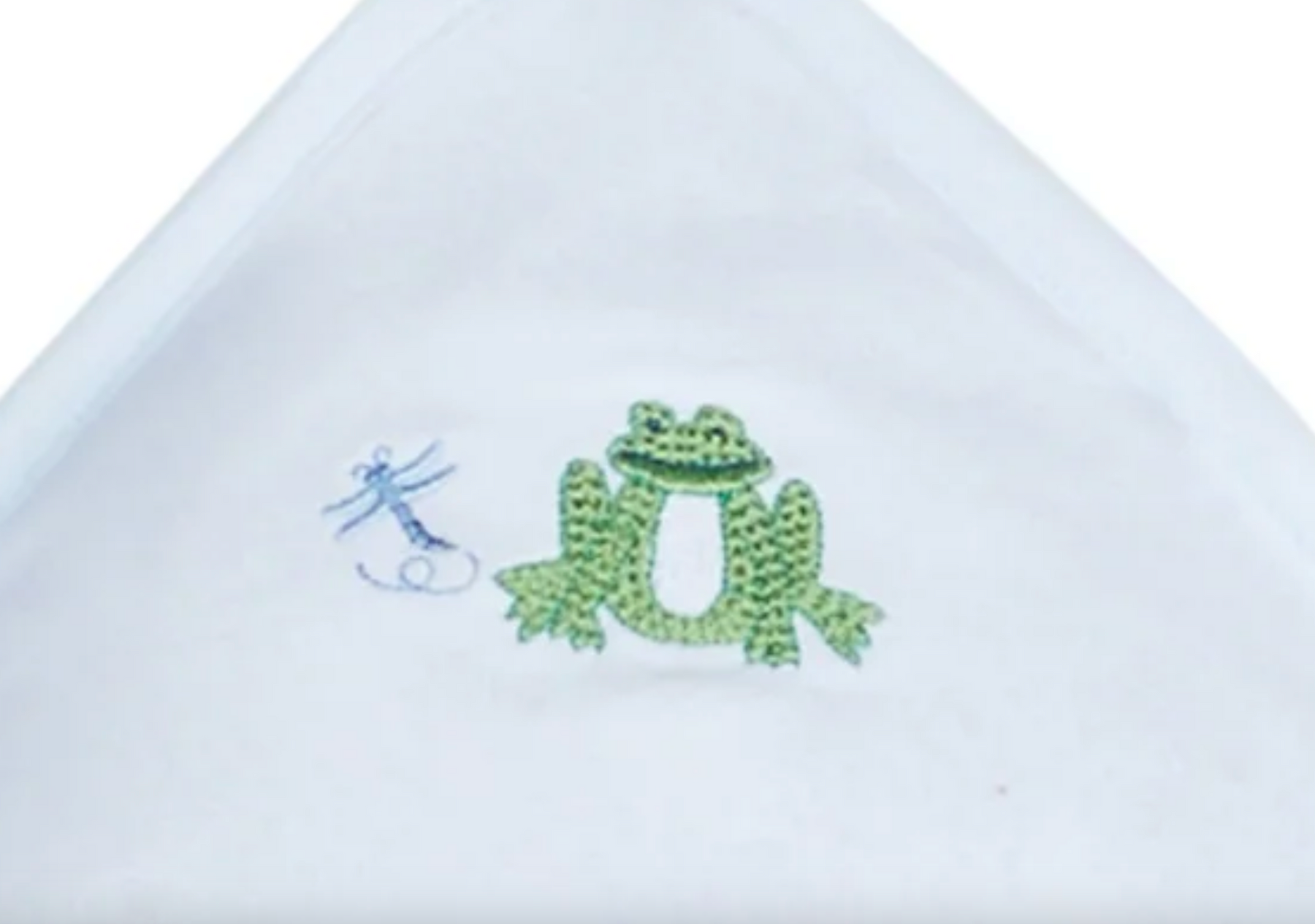 Hooded Towel Blue Frog by Little English
