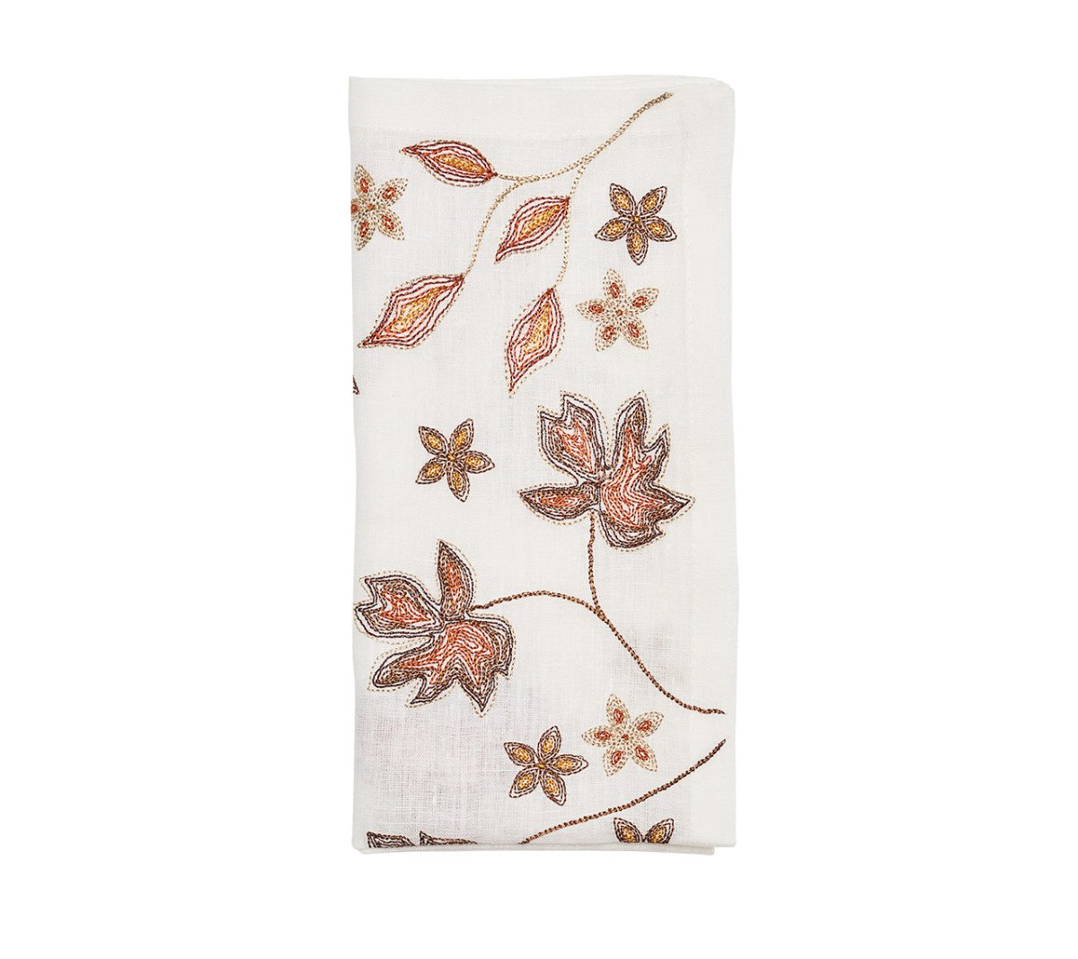 Maple Hues Napkin in White & Multi by Kim Seybert