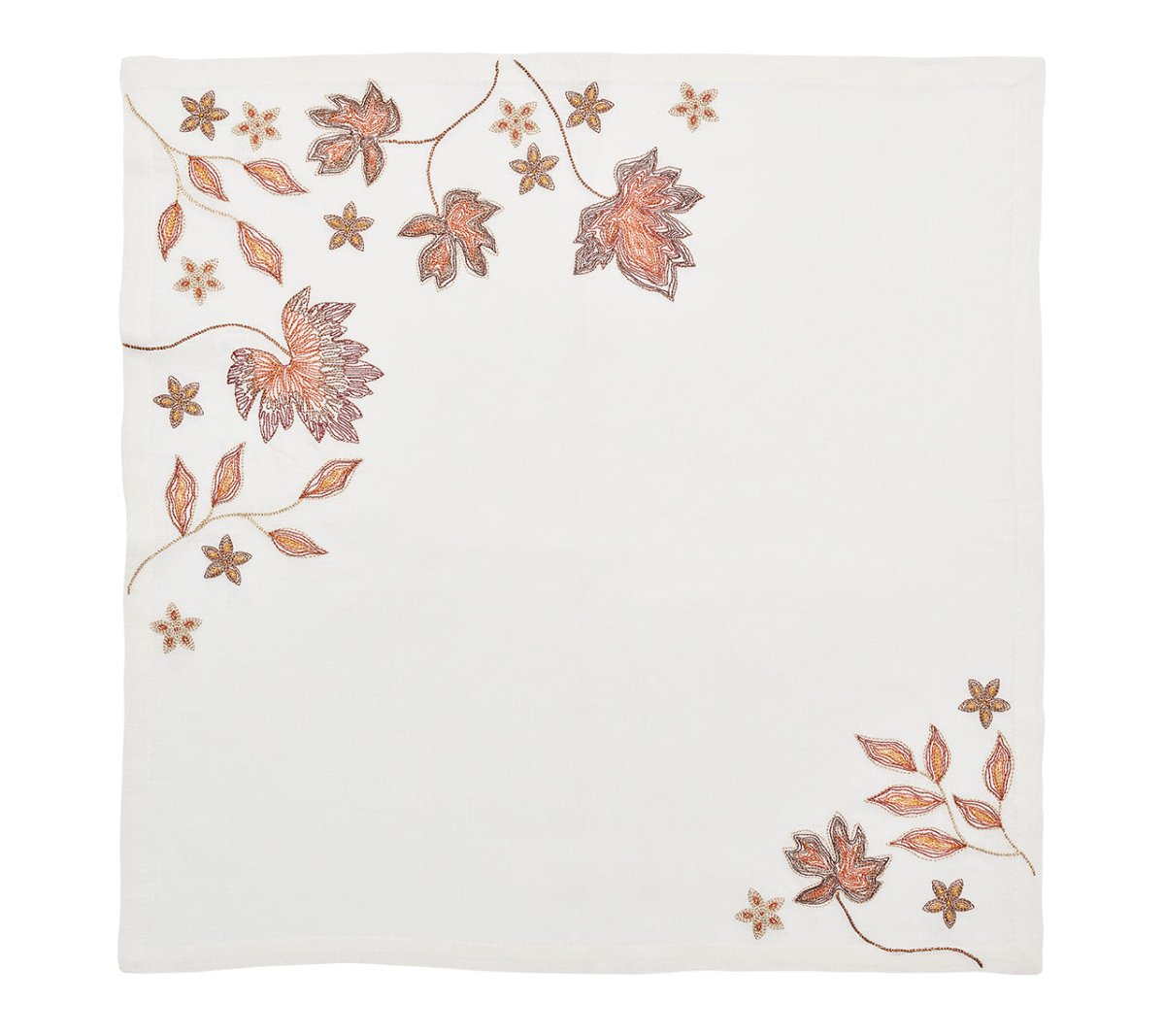 Maple Hues Napkin in White & Multi by Kim Seybert