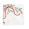 Merry and Bright Tablecloth in White, Red & Green by Kim Seybert
