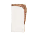 Nile Napkin in White & Bronze by Kim Seybert