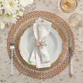 Palisade Placemat in Gold & Silver by Kim Seybert