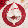 Palisade Placemat in Red by Kim Seybert