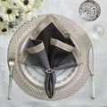 Palisade Placemat in Silver & Crystal by Kim Seybert