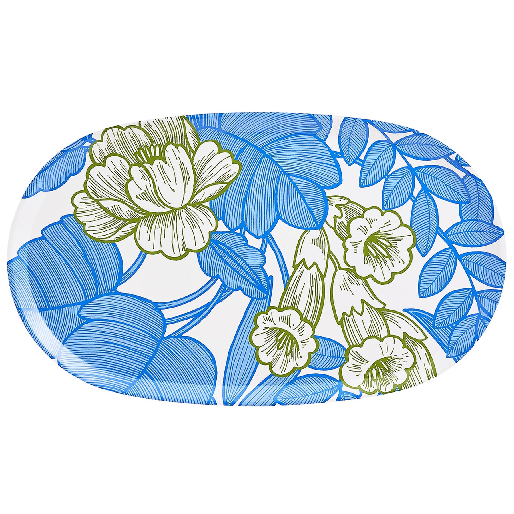 Escapade Tropicale Wood Tray by Le Jacquard Francais