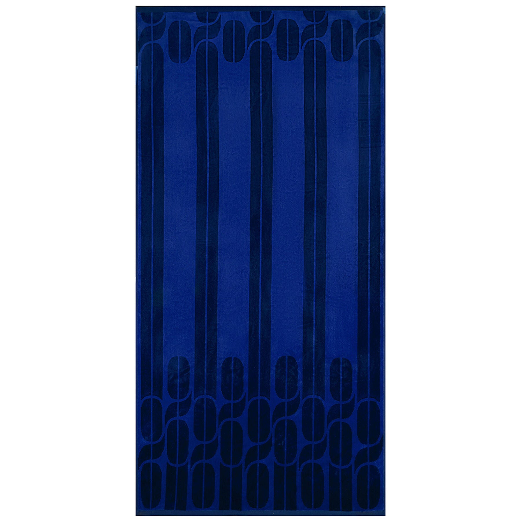 Nautic Blue Cotton Beach Towels by Le Jacquard Francais