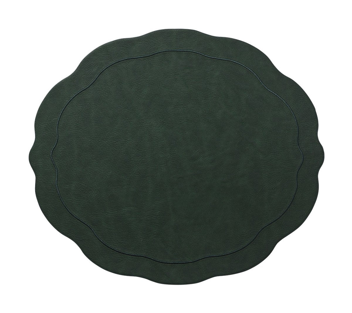 Tailored Placemat in Hunter Green by Kim Seybert