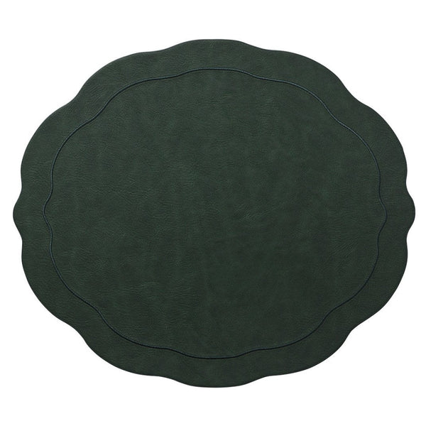 Tailored Placemat in Hunter Green
