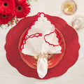 Tailored Placemat in Ruby by Kim Seybert