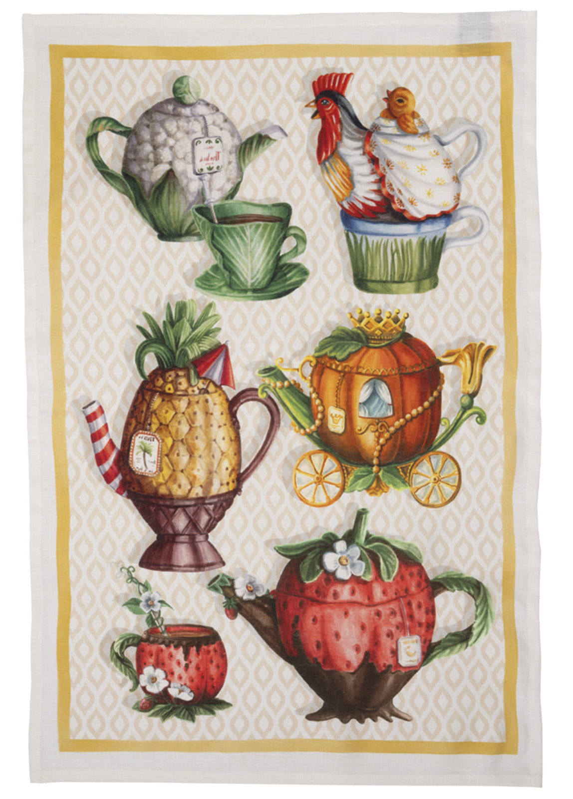 Teabreak Tea Towel by Tessitura Toscana Telerie