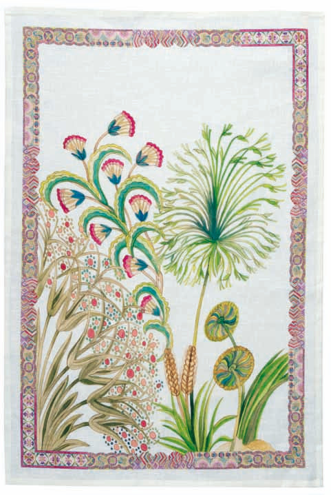 Papyro Tea Towel by Tessitura Toscana Telerie