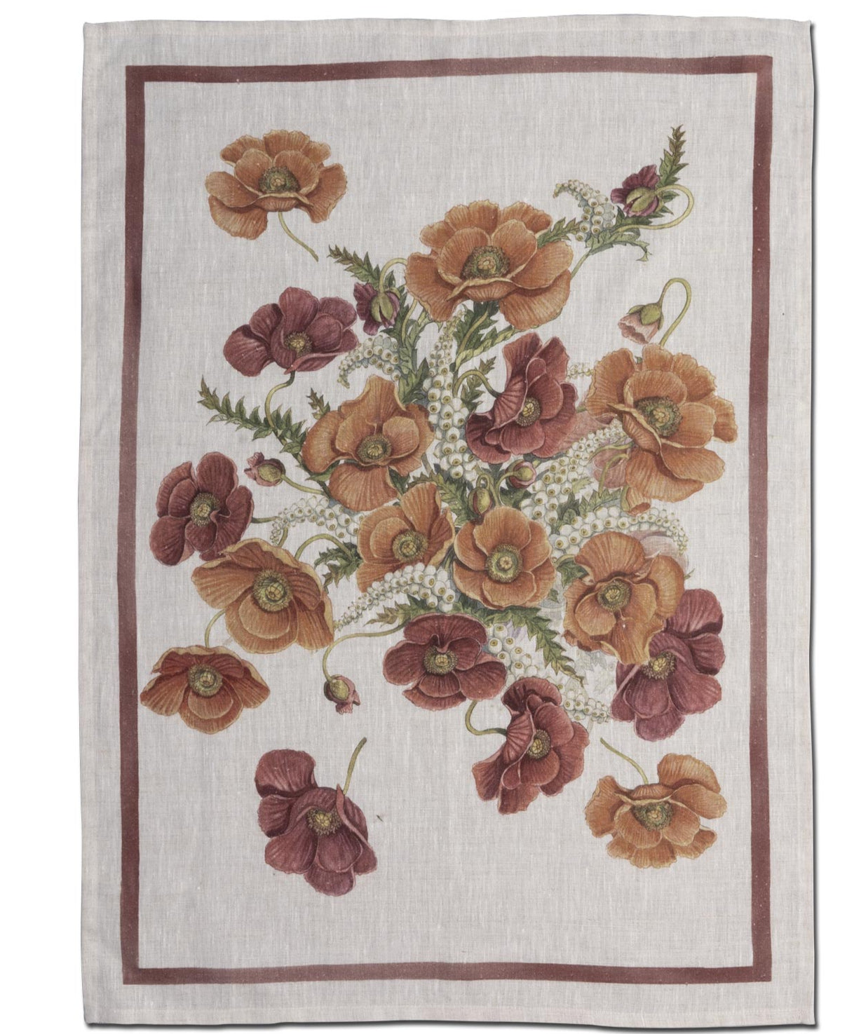 Poppy Tea Towel by Tessitura Toscana Telerie