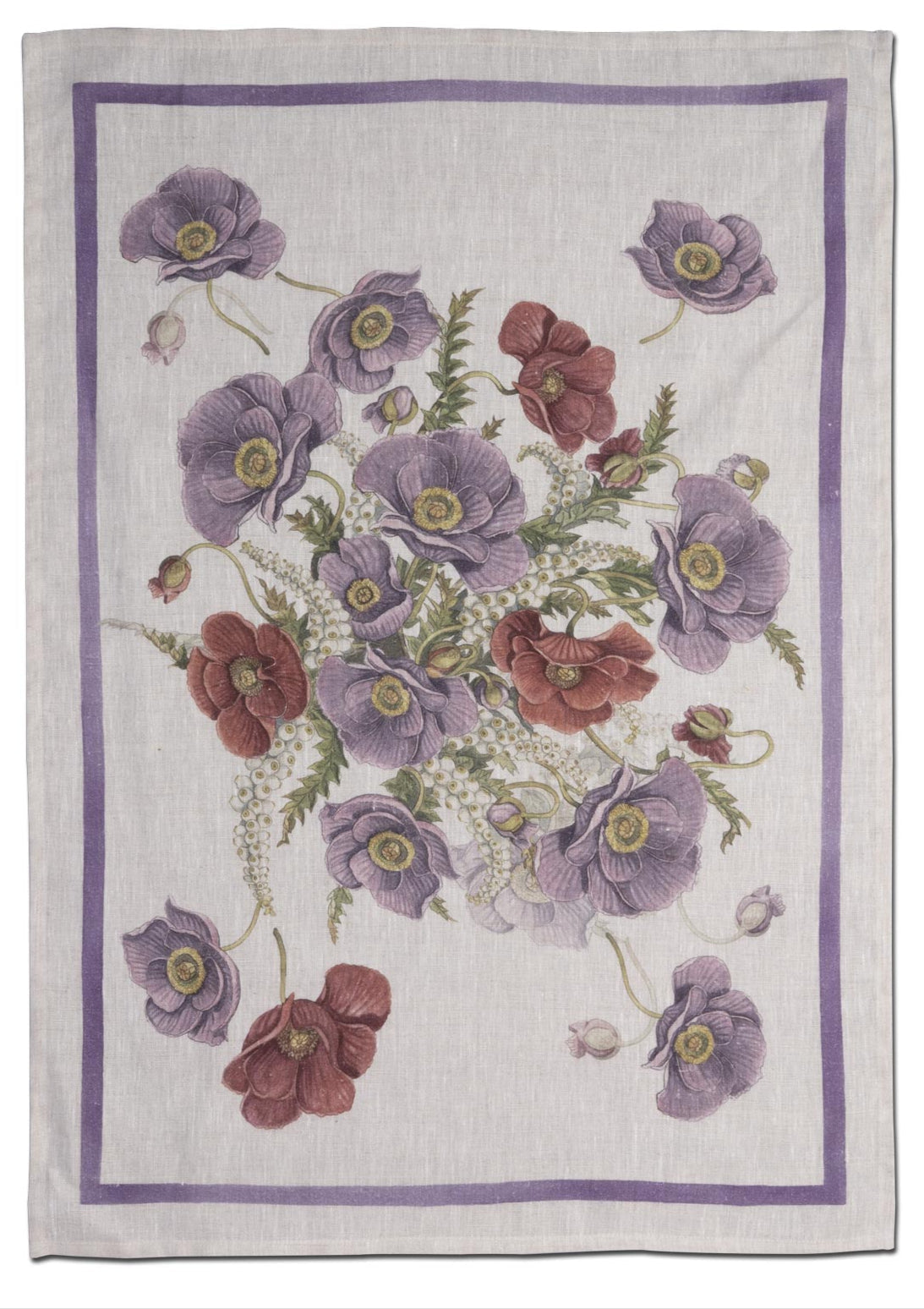 Poppy Tea Towel by Tessitura Toscana Telerie