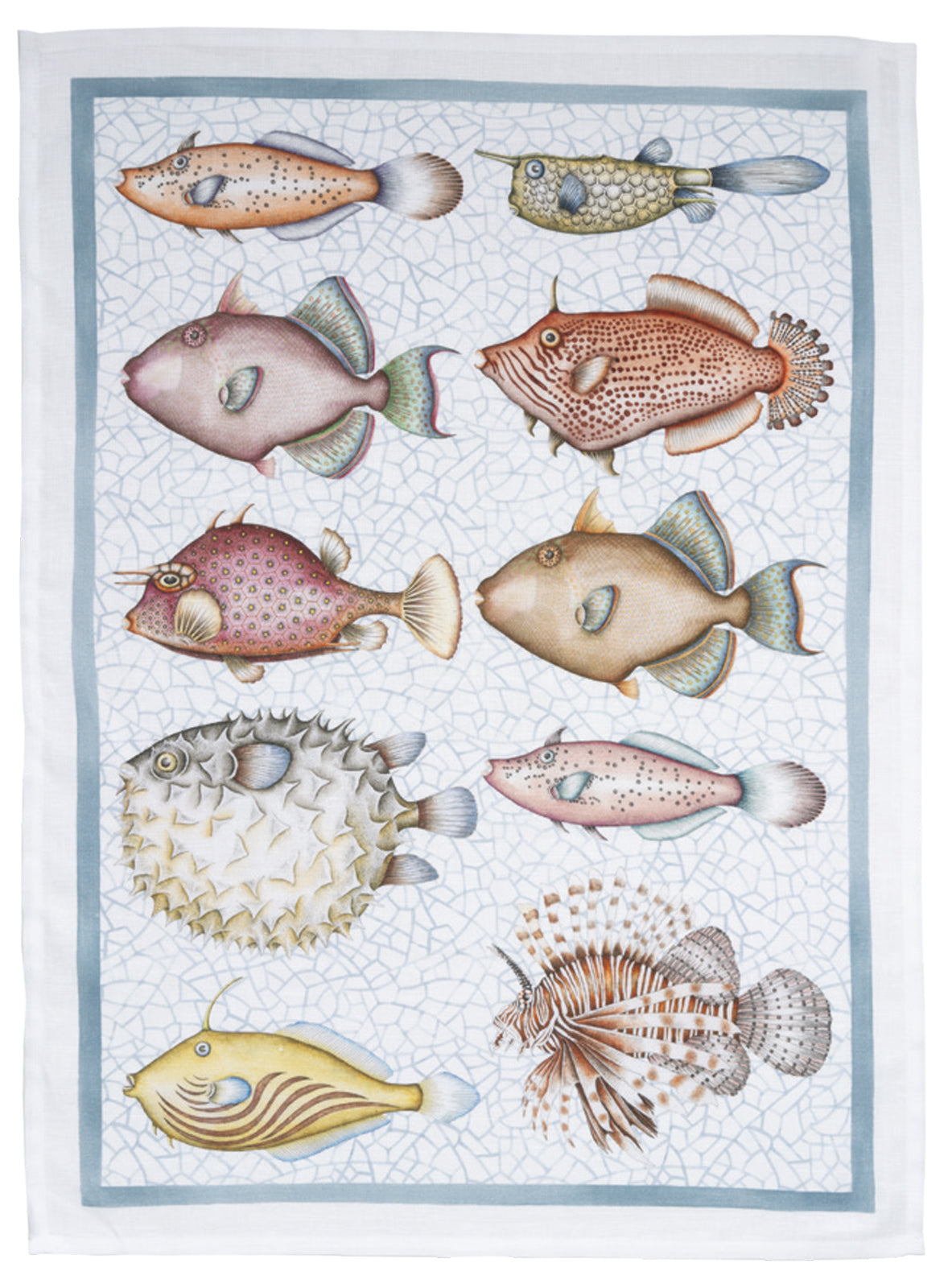 Reef Tea Towel by Tessitura Toscana Telerie