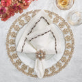 Tiara Charger in Gold & Crystal by Kim Seybert