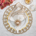 Tiara Charger in Gold & Crystal by Kim Seybert