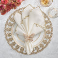 Tiara Charger in Gold & Crystal by Kim Seybert