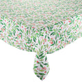 Winter Foliage Tablecloth in White, Red & Green by Kim Seybert