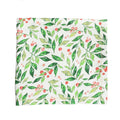 Winter Foliage Tablecloth in White, Red & Green by Kim Seybert