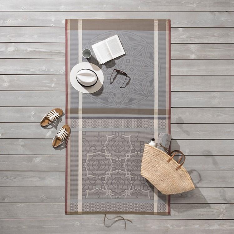 Zellige Beach Towels by Le Jacquard Francais